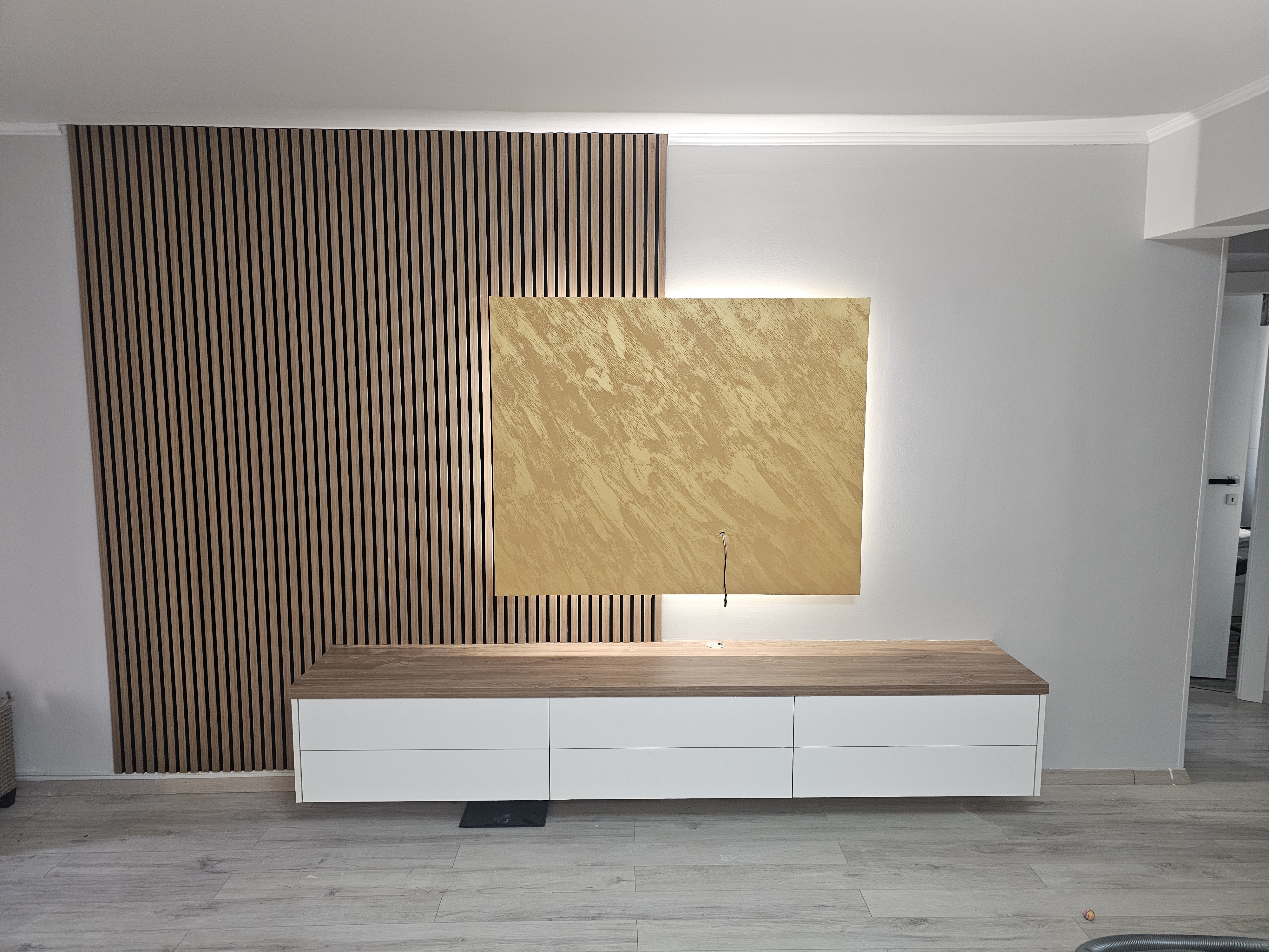 Detalj knauf pregradnog zida u završnoj obradi